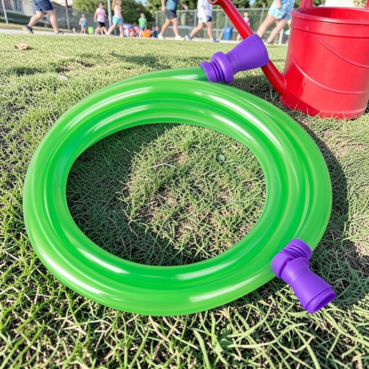 Ponyx Jump Rope for Kids & Students - Durable Lightweight Skipping Rope for PE Class & Fitness - Adjustable Length - Neon Colors - Purple/Green