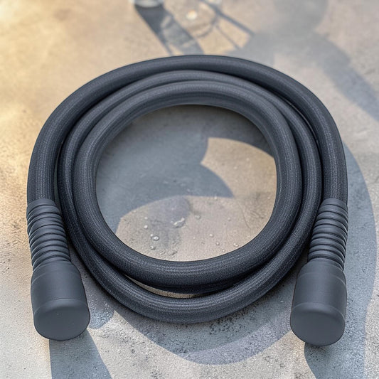 Ponyx Weighted Jump Rope for Exercise - 1lb Heavy Speed Rope with Foam Handles - Fat Burning Cardio Workout - Total Body Strength Training - Black