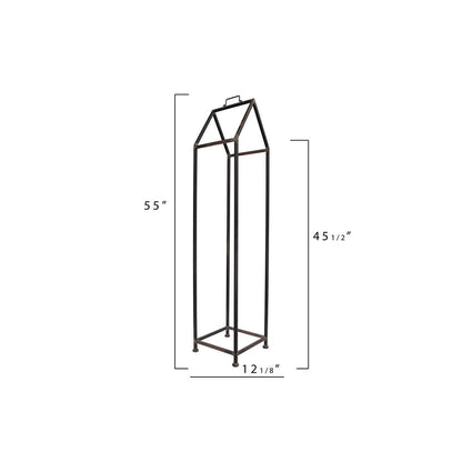 3R Studios House Shaped Metal Log Holder