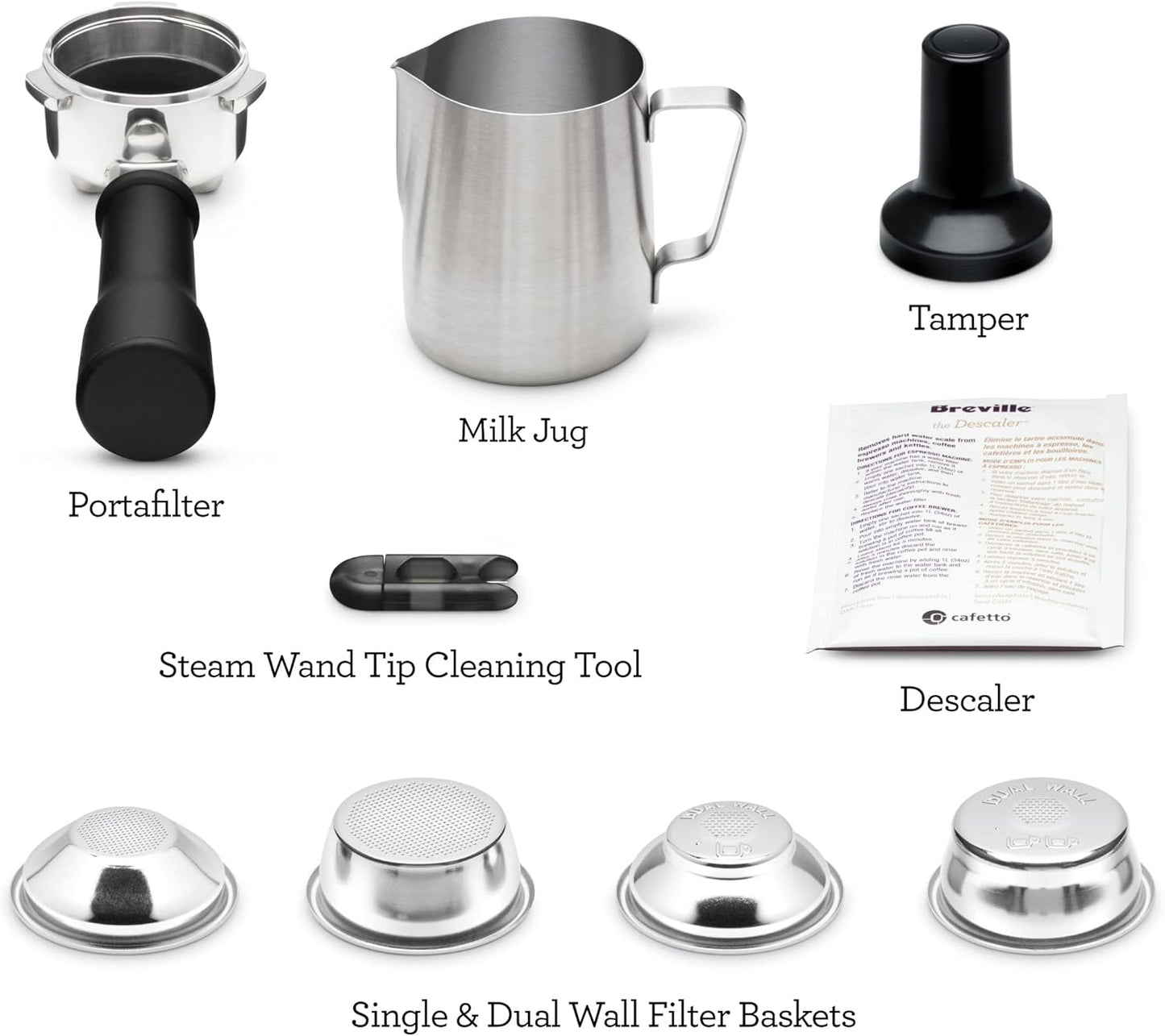 Breville Bambino Espresso Machine BES450BSS, Brushed Stainless Steel