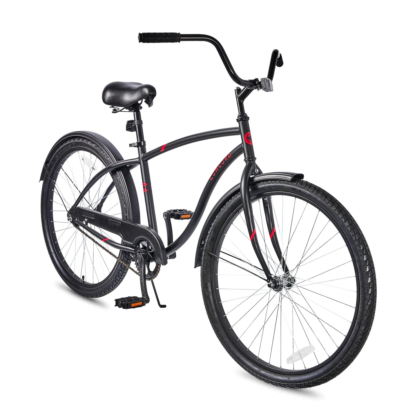 Concord Pacifica Cruiser Bicycle, Adult, Unisex, Matte Black