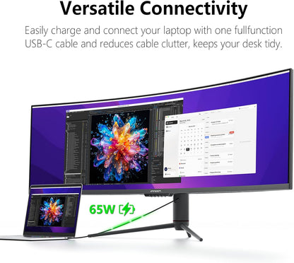 INNOCN 49" Curved Gaming Monitor, 144Hz, HDR400, USB-C, 49C1G