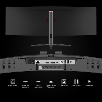 INNOCN 49" Curved Gaming Monitor, 144Hz, HDR400, USB-C, 49C1G