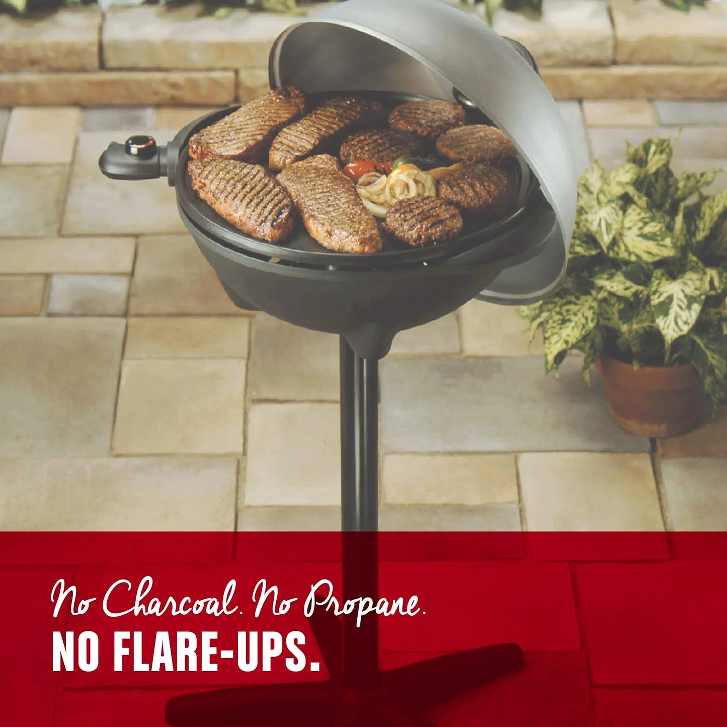 George Foreman Silver 12+ Servings Upto 15 Electric Grill