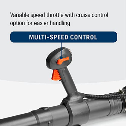 Husqvarna 150BT Gas Backpack Leaf Blower, 51cc 2.16HP, 765CFM 270MPH, Ergonomic Design