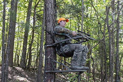 Summit Viper SD Climbing Treestand �� Lightweight Aluminum, Foam Padded Seat, 300 lbs Capacity, Includes Safety Harness