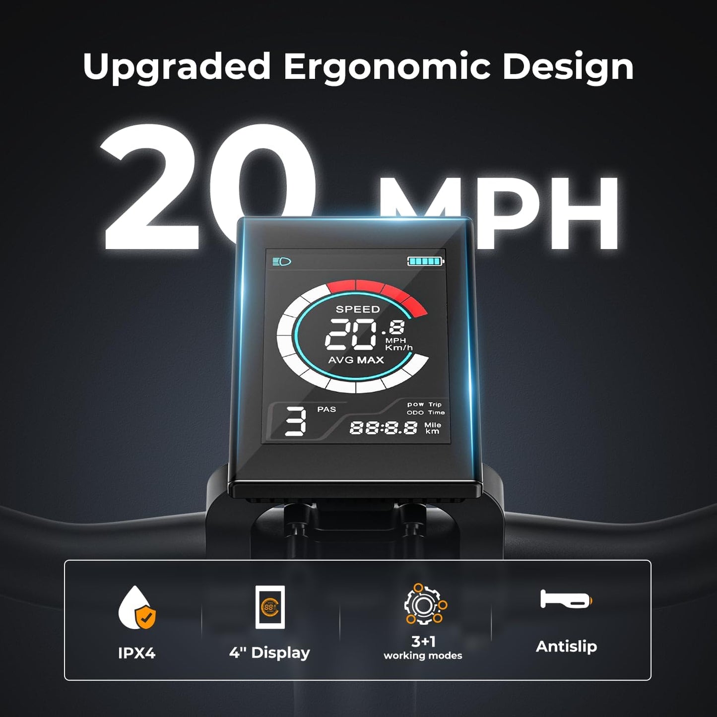 Eb5 Electric Bike 500W Motor 40Miles 20Mph