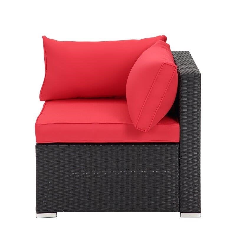 Moshannon Wicker/Rattan 6 - Person Seating Group with Cushions