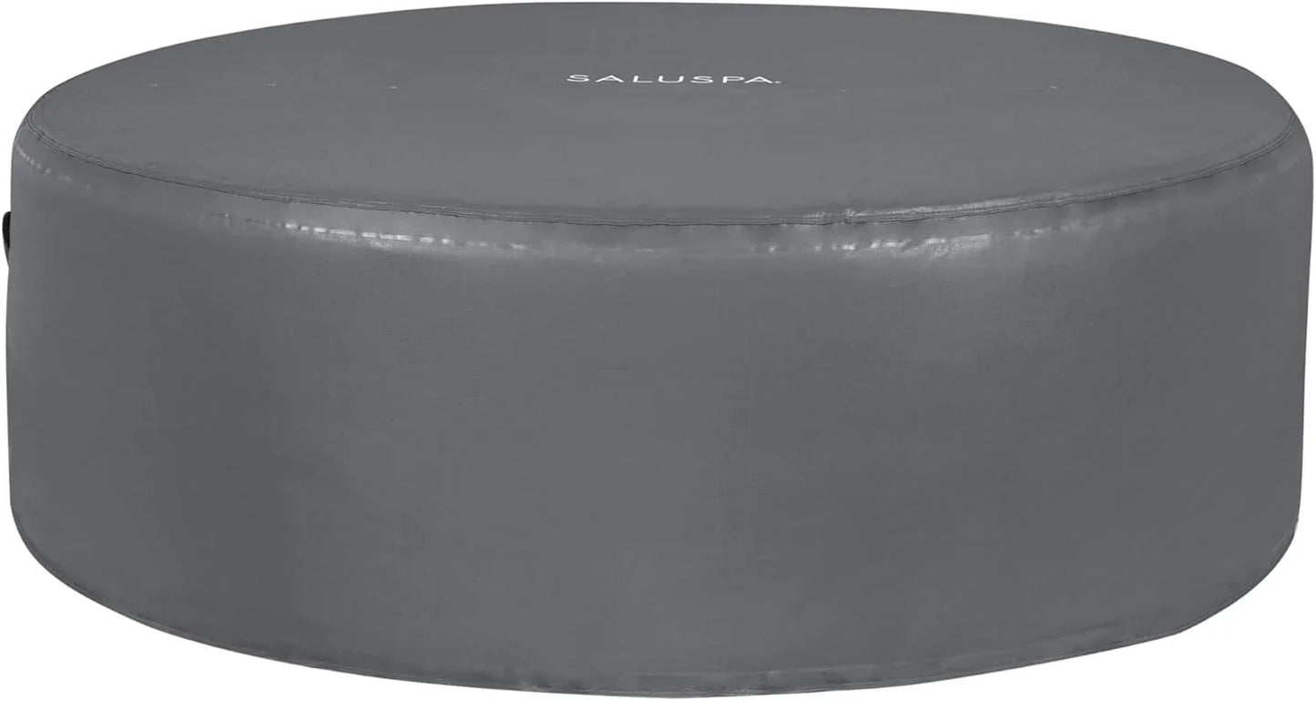 Inflatable Hot Tub Spa (71" x 26") | Portable Hot Tub with 2 Covers (1 Energy-Efficient Thermal Cover and 1 Standard Cover) | Fits Up to 2-4 Persons | Black