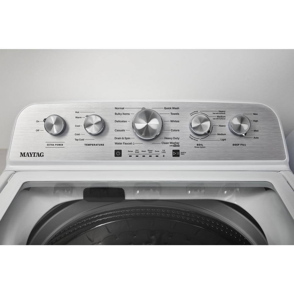 Maytag 4.8 cu. ft. Top Load Washer with Extra Power Boost, White – MVW5430MW