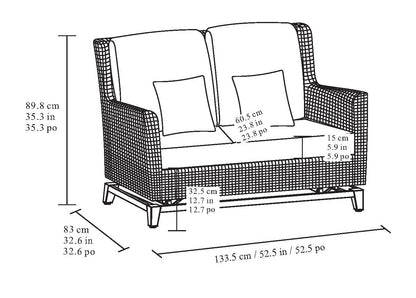 Agio 5-piece Fire Outdoor Seating Set